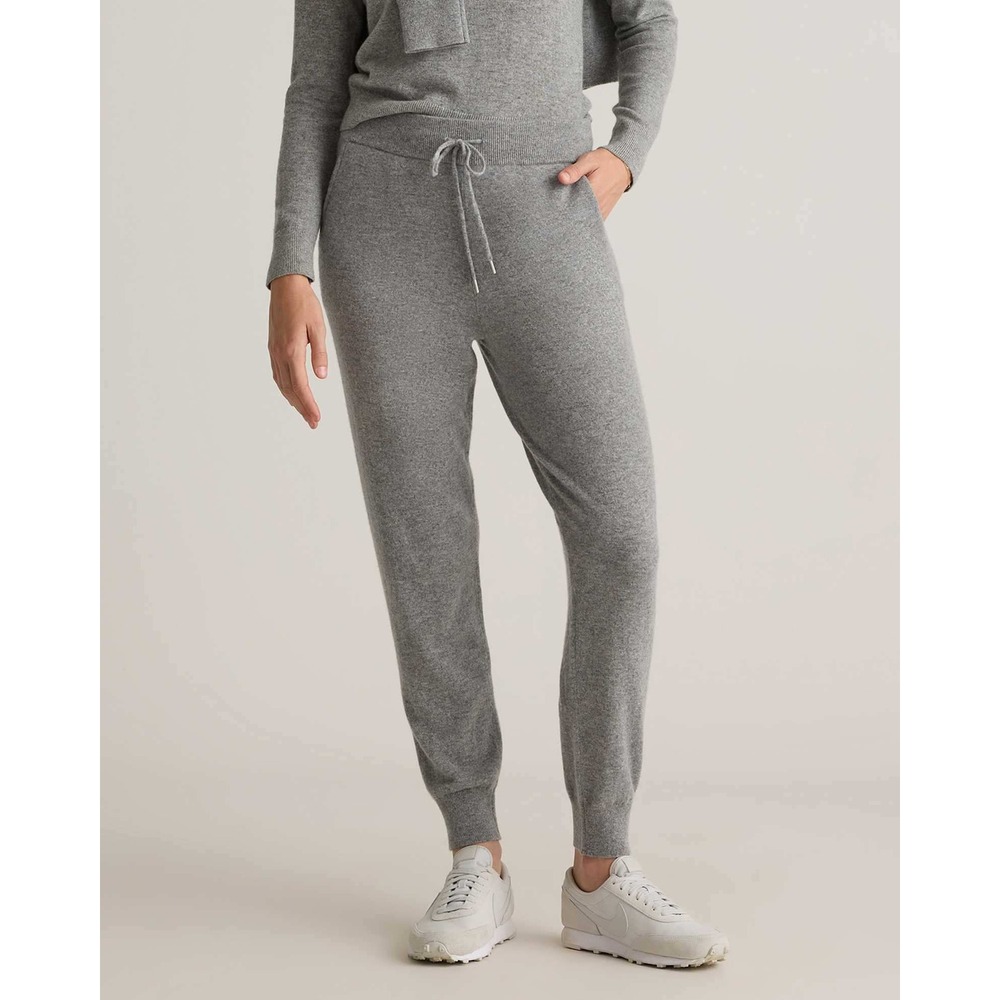 Quince Mongolian Cashmere Sweatpant Joggers Size S Heather Gray Pockets Cozy